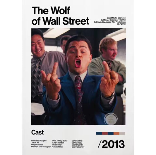 The Wolf of Wall Street - Wall artwork