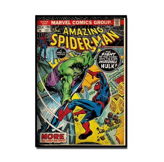 Spider-Man v The Incredible Hulk - Wall art