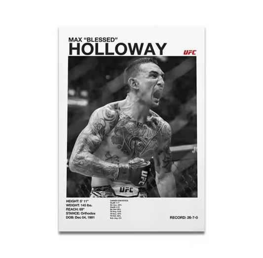 Max Holloway - Wall art
